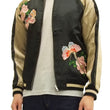 Load image into Gallery viewer, Hanatabi Gakudan Men's Japanese Souvenir Jacket Japanese Butterfly Sukajan Script SSJ-021