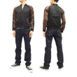 Load image into Gallery viewer, Hanatabi Gakudan Men's Japanese Souvenir Jacket Japanese Owl Sukajan Script SSJ-023