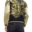Load image into Gallery viewer, Hanatabi Gakudan Men's Japanese Souvenir Jacket Japanese Phoenix and dragon Sukajan Script SSJ-024