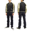 Load image into Gallery viewer, Hanatabi Gakudan Men's Japanese Souvenir Jacket Japanese Phoenix and dragon Sukajan Script SSJ-024