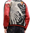 Load image into Gallery viewer, Hanatabi Gakudan Men's Japanese Souvenir Jacket Japanese Phoenix Art Sukajan Script SSJ-029