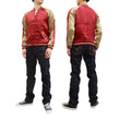 Load image into Gallery viewer, Hanatabi Gakudan Men's Japanese Souvenir Jacket Japanese Phoenix Art Sukajan Script SSJ-029