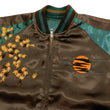 Load image into Gallery viewer, Hanatabi Gakudan Men's Japanese Souvenir Jacket Japanese Owl Art Sukajan Script SSJ-030