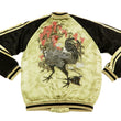 Load image into Gallery viewer, Hanatabi Gakudan Men's Japanese Souvenir Jacket Japanese Rooster Art Sukajan Script SSJ-031