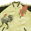 Load image into Gallery viewer, Hanatabi Gakudan Men's Japanese Souvenir Jacket Japanese Rooster Art Sukajan Script SSJ-031