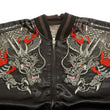 Load image into Gallery viewer, Hanatabi Gakudan Men's Japanese Souvenir Jacket Japanese dragon Sukajan Script SSJ-032