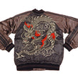 Load image into Gallery viewer, Hanatabi Gakudan Men's Japanese Souvenir Jacket Japanese dragon Sukajan Script SSJ-032