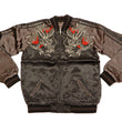 Load image into Gallery viewer, Hanatabi Gakudan Men's Japanese Souvenir Jacket Japanese dragon Sukajan Script SSJ-032
