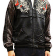 Load image into Gallery viewer, Hanatabi Gakudan Men's Japanese Souvenir Jacket Japanese dragon Sukajan Script SSJ-032