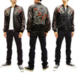 Load image into Gallery viewer, Hanatabi Gakudan Men's Japanese Souvenir Jacket Japanese dragon Sukajan Script SSJ-032