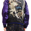 Load image into Gallery viewer, Hanatabi Gakudan Men's Japanese Souvenir Jacket Japanese white tiger Sukajan Script SSJ-033