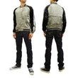 Load image into Gallery viewer, Hanatabi Gakudan Men's Japanese Souvenir Jacket Japanese white tiger Sukajan Script SSJ-033