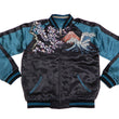 Load image into Gallery viewer, Hanatabi Gakudan Men's Japanese Souvenir Jacket Japanese Skeleton Art Sukajan Script SSJ-037