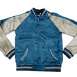 Load image into Gallery viewer, Hanatabi Gakudan Men's Japanese Souvenir Jacket Japanese Skeleton Art Sukajan Script SSJ-037