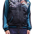 Load image into Gallery viewer, Hanatabi Gakudan Men's Japanese Souvenir Jacket Japanese Skeleton Art Sukajan Script SSJ-037