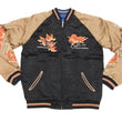 Load image into Gallery viewer, Hanatabi Gakudan Men's Japanese Souvenir Jacket Japanese Goldfish Sukajan Script SSJ-501
