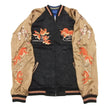 Load image into Gallery viewer, Hanatabi Gakudan Men's Japanese Souvenir Jacket Japanese Goldfish Sukajan Script SSJ-501