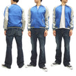 Load image into Gallery viewer, Hanatabi Gakudan Men's Japanese Souvenir Jacket Japanese Goldfish Sukajan Script SSJ-501