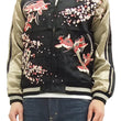 Load image into Gallery viewer, Hanatabi Gakudan Men's Japanese Souvenir Jacket Japanese goldfish Sukajan Script SSJ-502
