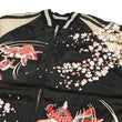 Load image into Gallery viewer, Hanatabi Gakudan Men's Japanese Souvenir Jacket Japanese goldfish Sukajan Script SSJ-502