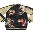 Load image into Gallery viewer, Hanatabi Gakudan Men's Japanese Souvenir Jacket Japanese goldfish Sukajan Script SSJ-502
