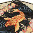 Load image into Gallery viewer, Hanatabi Gakudan Men's Japanese Souvenir Jacket Japanese Koi Fish Carp Sukajan Script SSJ-503