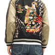 Load image into Gallery viewer, Hanatabi Gakudan Men's Japanese Souvenir Jacket Japanese Geisha Oiran Sukajan Script SSJ-505