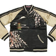 Load image into Gallery viewer, Hanatabi Gakudan Men's Japanese Souvenir Jacket Japanese Geisha Oiran Sukajan Script SSJ-505