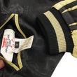 Load image into Gallery viewer, Hanatabi Gakudan Men's Japanese Souvenir Jacket Japanese Wild Geese and Full Moon Sukajan Script SSJ-506