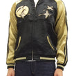Load image into Gallery viewer, Hanatabi Gakudan Men's Japanese Souvenir Jacket Japanese Wild Geese and Full Moon Sukajan Script SSJ-506