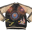 Load image into Gallery viewer, Hanatabi Gakudan Men's Japanese Souvenir Jacket Japanese Fireworks Sukajan Script SSJ-508