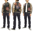 Load image into Gallery viewer, Hanatabi Gakudan Men's Japanese Souvenir Jacket Japanese Fireworks Sukajan Script SSJ-508