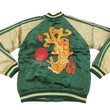 Load image into Gallery viewer, Hanatabi Gakudan Men's Japanese Souvenir Jacket Japanese Nine-Tailed Fox Sukajan Script SSJ-510