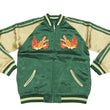 Load image into Gallery viewer, Hanatabi Gakudan Men's Japanese Souvenir Jacket Japanese Nine-Tailed Fox Sukajan Script SSJ-510