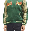 Load image into Gallery viewer, Hanatabi Gakudan Men's Japanese Souvenir Jacket Japanese Nine-Tailed Fox Sukajan Script SSJ-510