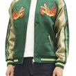 Load image into Gallery viewer, Hanatabi Gakudan Men's Japanese Souvenir Jacket Japanese Nine-Tailed Fox Sukajan Script SSJ-510