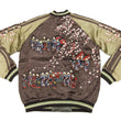 Load image into Gallery viewer, Hanatabi Gakudan Men's Japanese Souvenir Jacket Fox's Wedding Sukajan Script SSJ-511