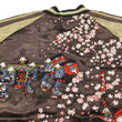 Load image into Gallery viewer, Hanatabi Gakudan Men's Japanese Souvenir Jacket Fox's Wedding Sukajan Script SSJ-511