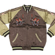 Load image into Gallery viewer, Hanatabi Gakudan Men's Japanese Souvenir Jacket Fox's Wedding Sukajan Script SSJ-511
