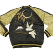 Load image into Gallery viewer, Hanatabi Gakudan Men's Japanese Souvenir Jacket Autumn Leaves and Heron Sukajan Script SSJ-512