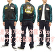 Load image into Gallery viewer, Hanatabi Gakudan Men's Japanese Souvenir Jacket Japanese lucky cat Sukajan Script SSJ-514