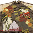 Load image into Gallery viewer, Hanatabi Gakudan Men's Japanese Souvenir Jacket Japanese Ukiyo-e Art Sukajan Script SSJ-516