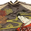 Load image into Gallery viewer, Hanatabi Gakudan Men's Japanese Souvenir Jacket Japanese Ukiyo-e Art Sukajan Script SSJ-516
