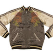 Load image into Gallery viewer, Hanatabi Gakudan Men's Japanese Souvenir Jacket Japanese Ukiyo-e Art Sukajan Script SSJ-516