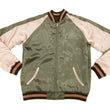 Load image into Gallery viewer, Hanatabi Gakudan Men's Japanese Souvenir Jacket Japanese Ukiyo-e Art Sukajan Script SSJ-516