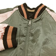Load image into Gallery viewer, Hanatabi Gakudan Men's Japanese Souvenir Jacket Japanese Ukiyo-e Art Sukajan Script SSJ-516
