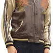 Load image into Gallery viewer, Hanatabi Gakudan Men's Japanese Souvenir Jacket Japanese Ukiyo-e Art Sukajan Script SSJ-516
