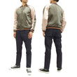 Load image into Gallery viewer, Hanatabi Gakudan Men's Japanese Souvenir Jacket Japanese Ukiyo-e Art Sukajan Script SSJ-516
