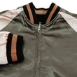 Load image into Gallery viewer, Hanatabi Gakudan Men's Japanese Souvenir Jacket Japanese Goldfish Art Sukajan Script SSJ-517