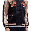 Load image into Gallery viewer, Hanatabi Gakudan Men's Japanese Souvenir Jacket Japanese Goldfish Art Sukajan Script SSJ-517